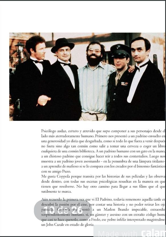 El cine y la pasión por la interpretación en la película El Padrino.